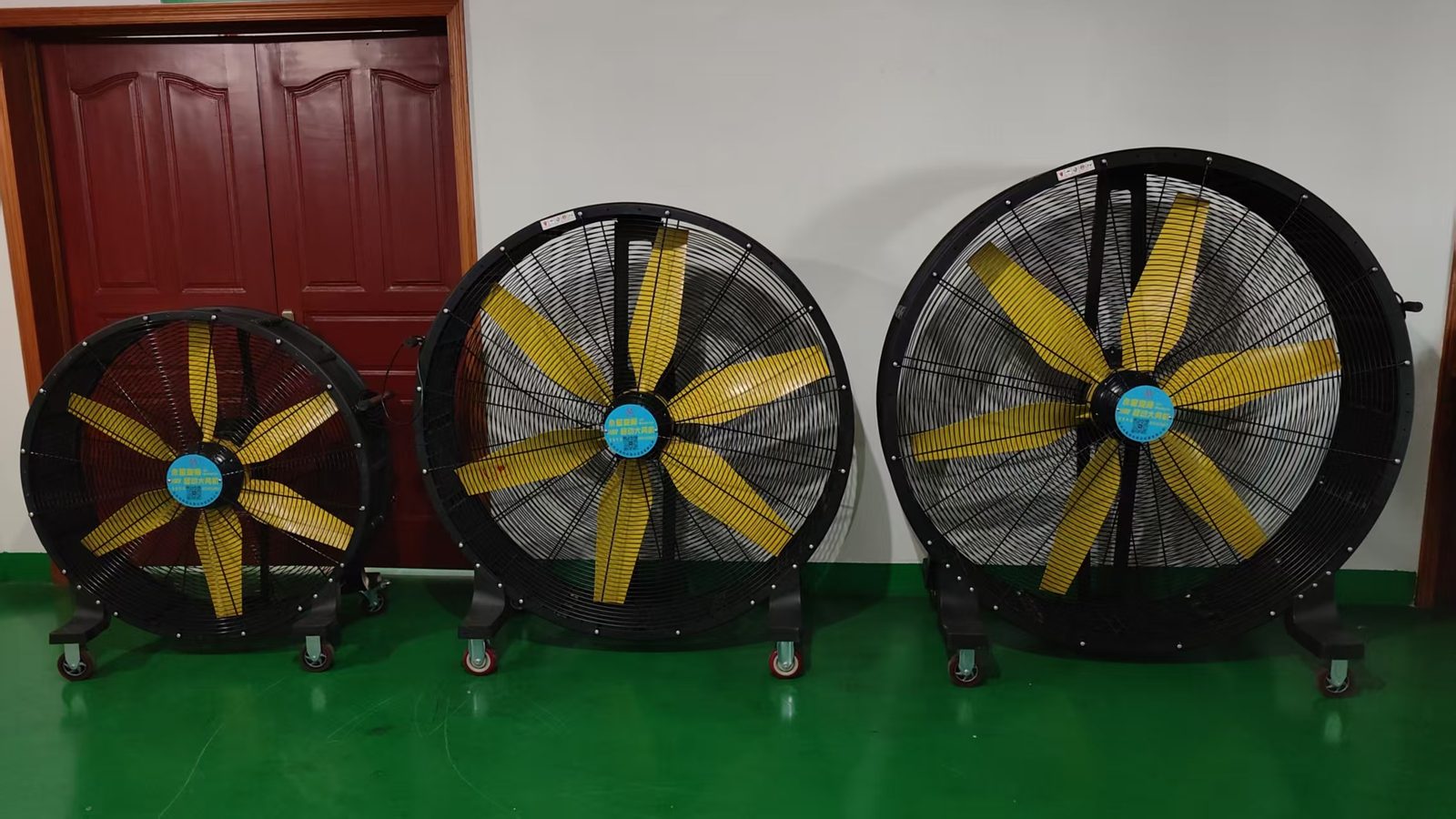 Dàn quạt di động công nghiệp MEILILE nhiều kích cỡ đã hoàn thiện tại xưởng